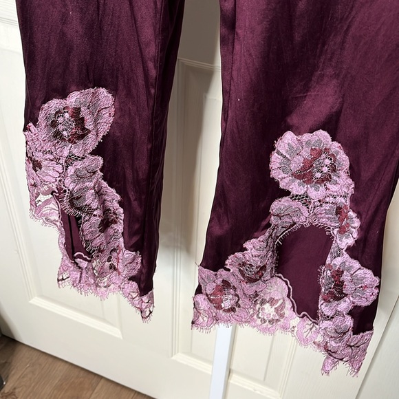 Agent Provacatuer Silk Pajamas Pants Size 6 - Picture 4 of 10